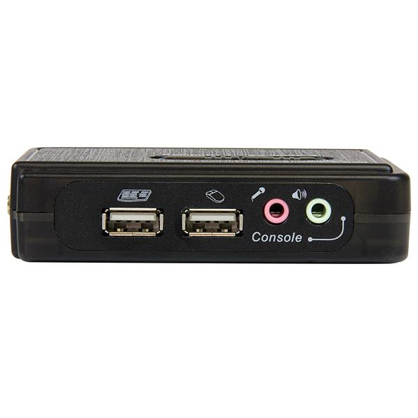 Startech.com SV211KUSB Switch KVM a 2 porte VGA USB con audio e cavi - Commutatore VGA USB a doppia porta - Colore Nero