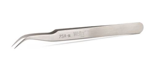 Pinzette di precisione, curve, alleggerite, a punta fine, 7SASL Weller