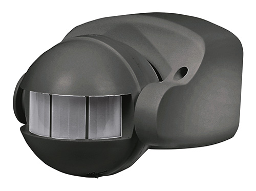 Sensore PIR LX39 nero da parete infrarossi 180° 12mt