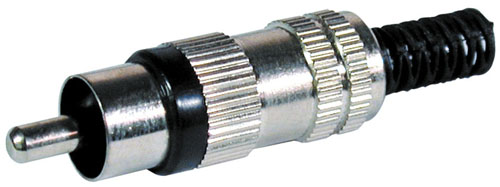 Spina rca volante metallica rossa con guidacavo CT2009 RED