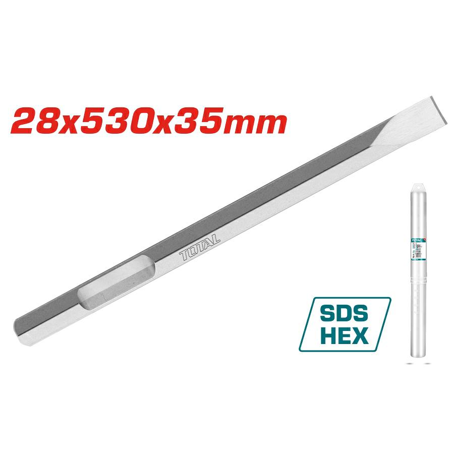 Scalpello Esagonale Piatto - 28*35*530mm TAC1532282