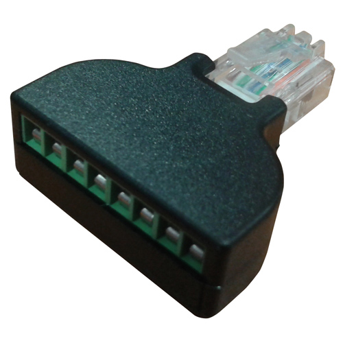 Adattatore da spina 8p8c rg45 a morsetti a vite JBCRYS-01