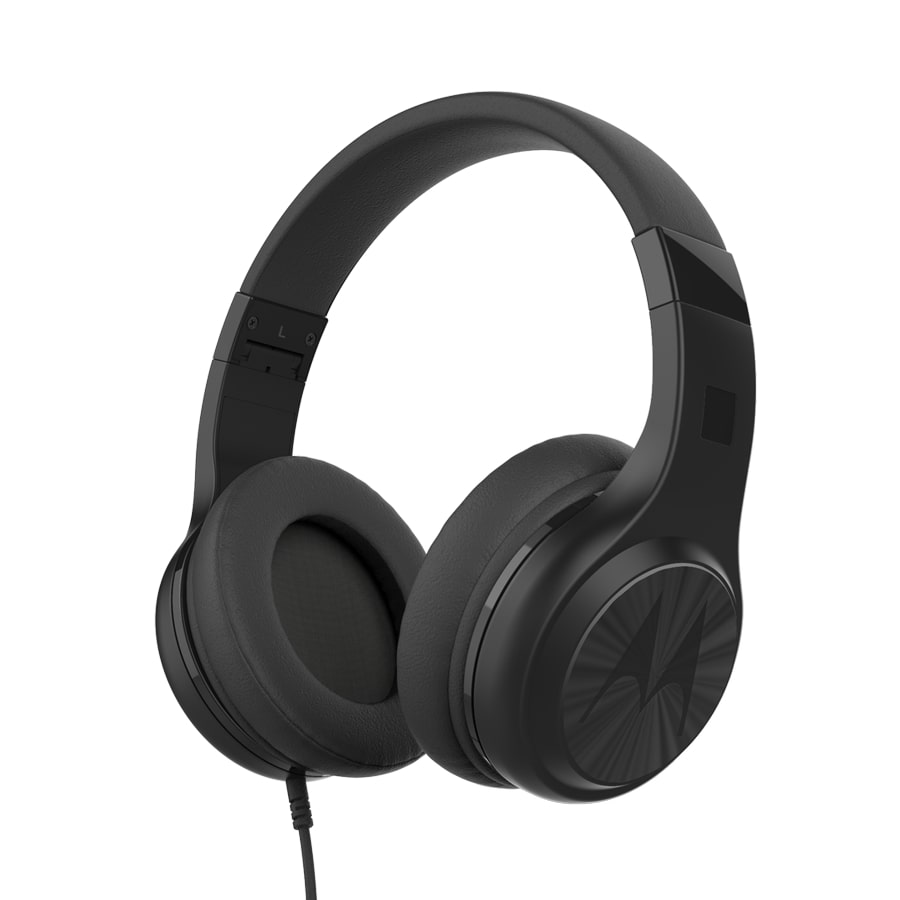 Cuffia stereo a filo Mod. Pulse 120 nera