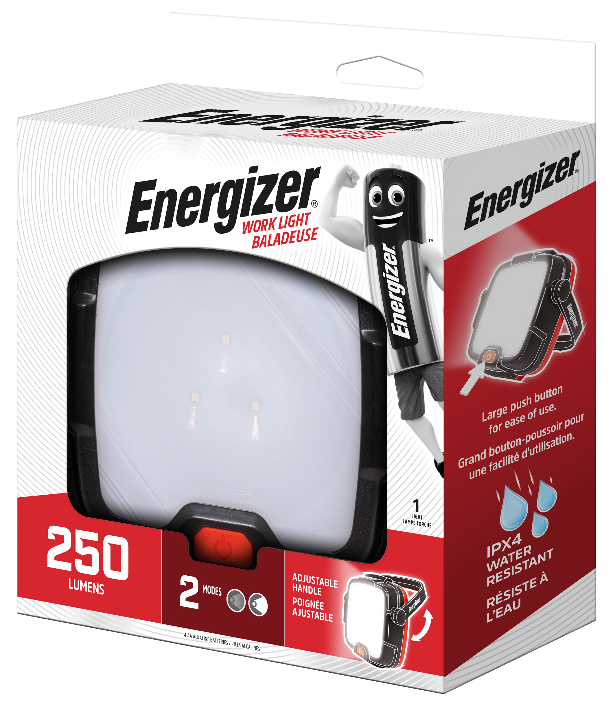 ENERGIZER EU Worklight 4AA 250 lumens, tray