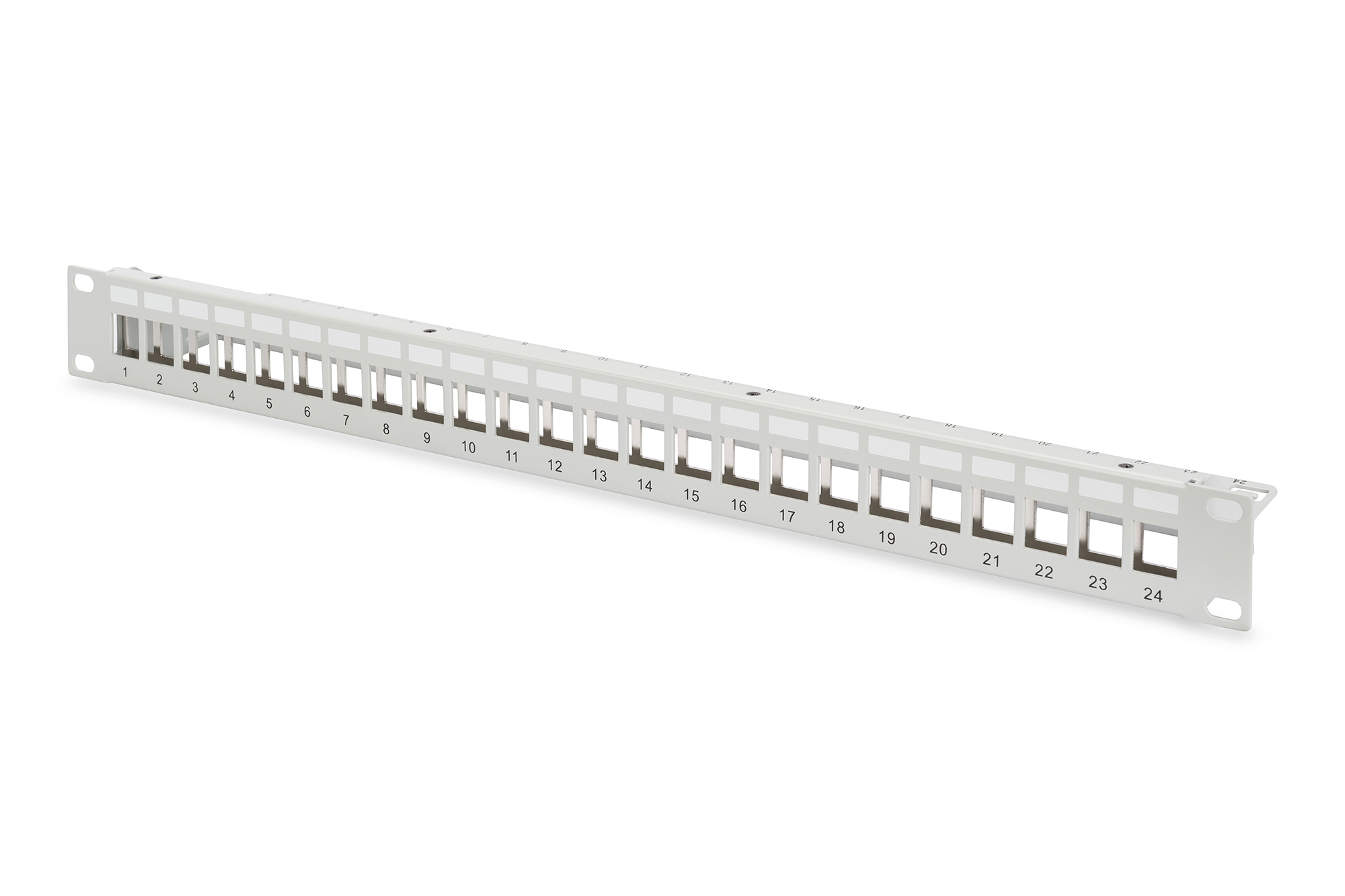 Digitus DN-91410 Modular Patch Panel, schermato 24-port, blank, 1U, rack mount, grigio RAL 7035