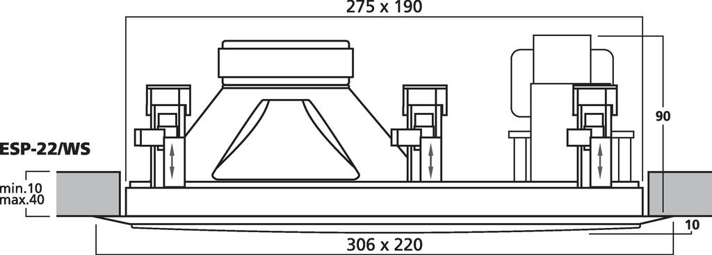 ESP-22/WS - Altoparlante da parete PA