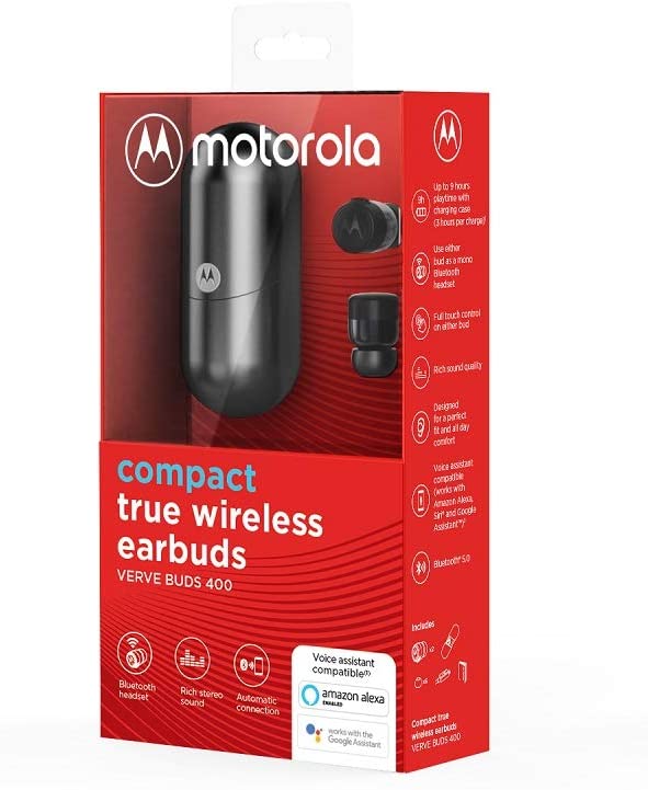 Auricolare stereo con bluetooth Mod. Vervebuds 400 nera