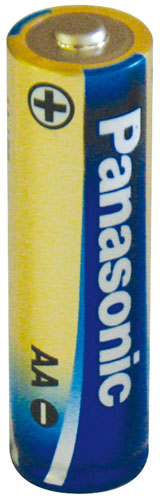PANASONIC AA evoia batteria alcalina AA in blister da 4 pile