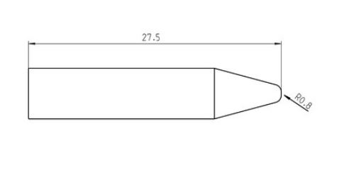 RT Ultra Punta saldante, punta conical Ø 1,6 mm, MIL-SPEC T0050105199 Weller