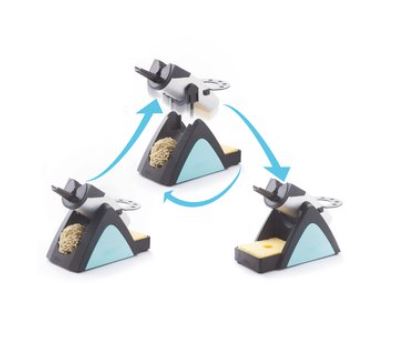 Supporto di sicurezza 2 in 1 con lana metallica e spugna T0051517599N - Weller