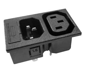 Spina/ 2 Prese Da Incasso Tripolare Con Portafusibile PRP/203-C
