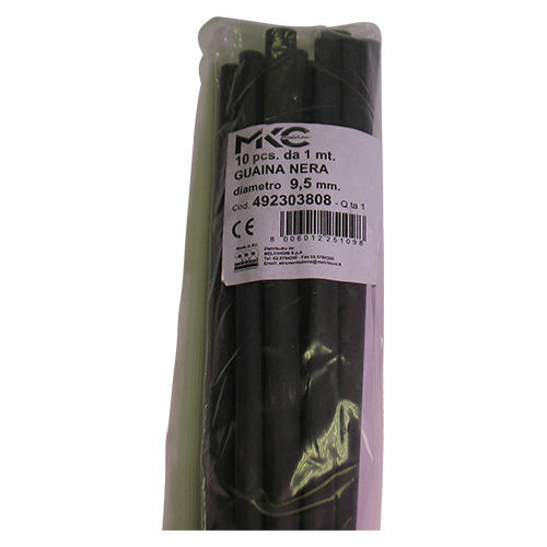 Guaina nero 9,5mm 1 mt (10 pz) MKC 9968361