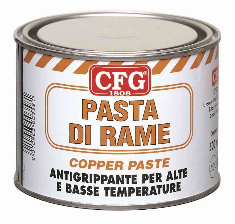 Pasta Di Rame Lubrificante, Antigrippante Fino A 1000C Barattolo 500mL L0358 CFG