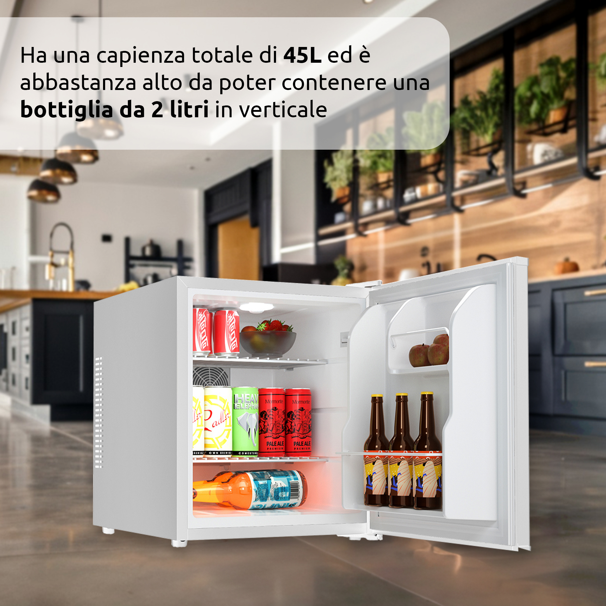 Minifrigo POLAR 47 con celle di peltier bianco