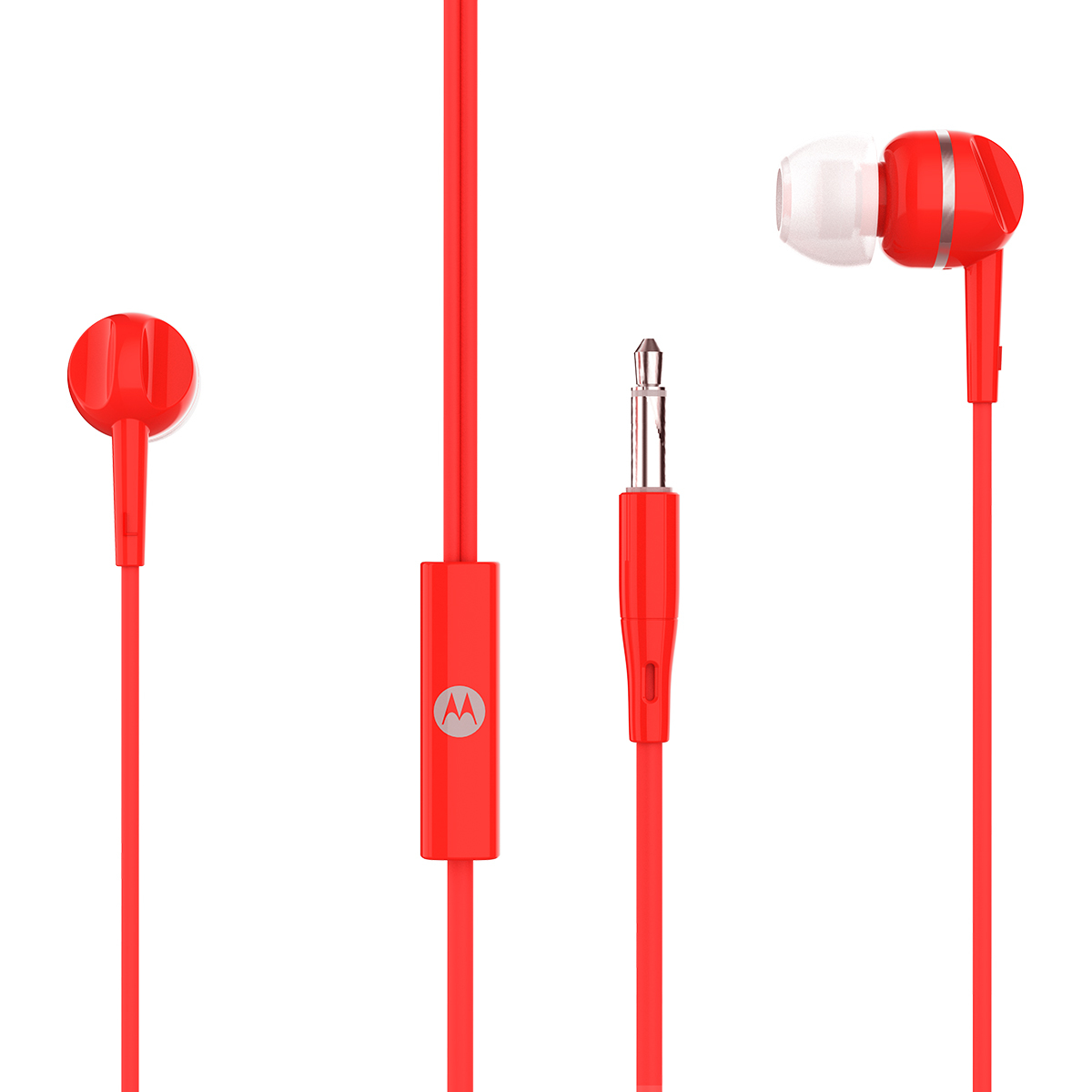 Auricolare stereo a filo Mod. Pace 105 rossa