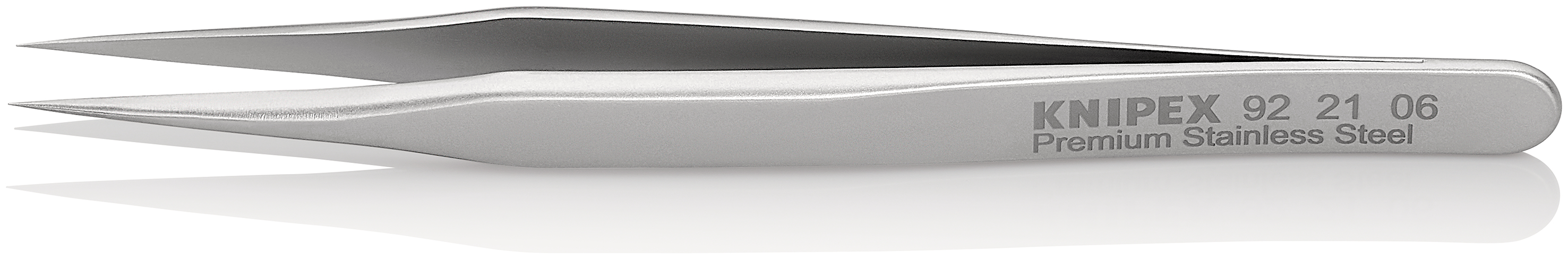 Pinzetta mini di precisione acciaio inox 92 21 06, isolamento a 1000V