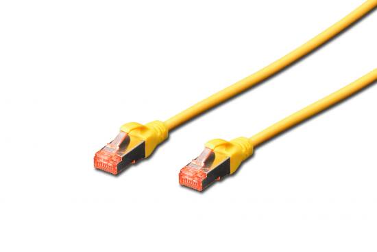 Digitus DK1644030Y - Cavo Patch S-FTP CAT6, CU, 26AWG, guaina LSZH, colore giallo, lunghezza 3mt.