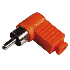 Spina Volante RCA Ad Angolo Rossa RCA/416R-I