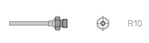 Ugello tondo lungo, Diametro: ø 2,0 mm, Lunghezza: 50 mm T0058727787N - Weller