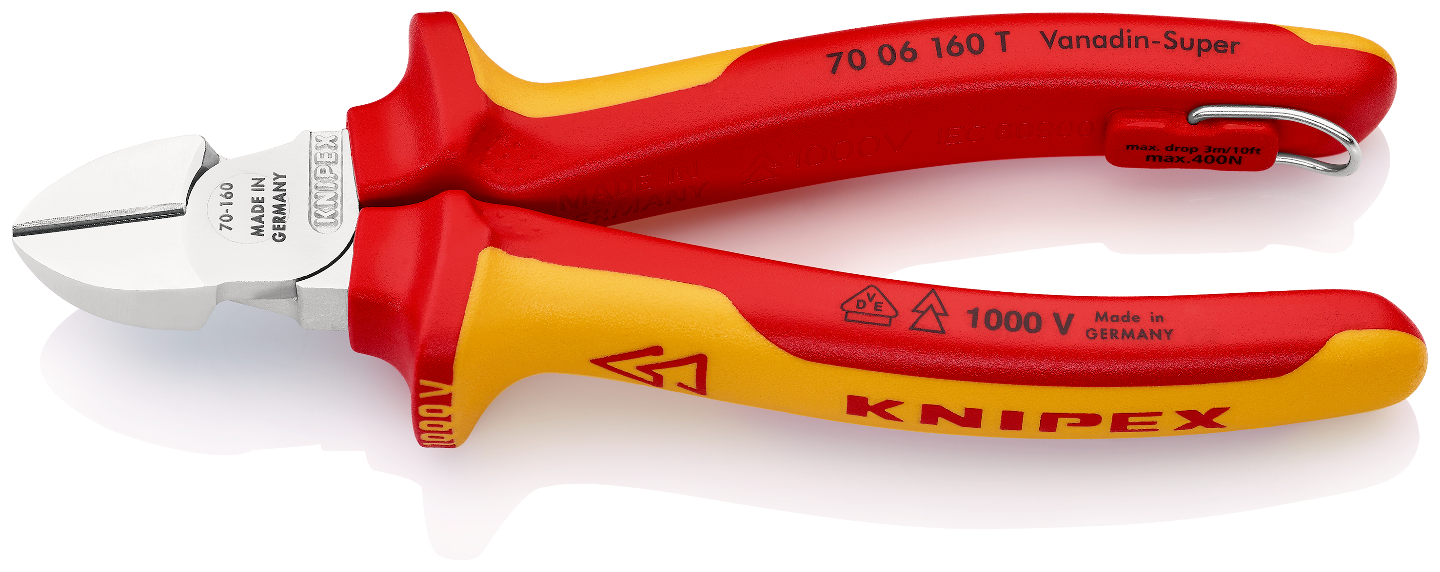 Tronchese laterale per meccanica  TT 70 06 160 T BK, isolamento a 1000V