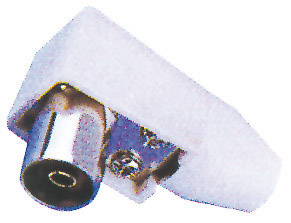 Presa coassiale tv 9,5mm volante ad angolo (1 pz.) blister