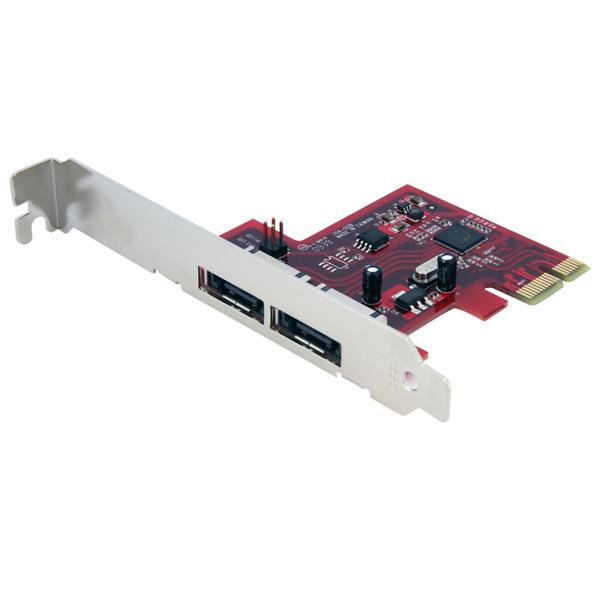 Startech.com PEXESAT32 Scheda eSATA Controller PCI Express a 2 porte 6 Gbps, SATA (PEXESAT32)