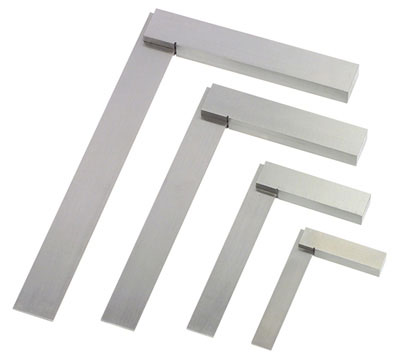 Set 4 pezzi squadre di precisione larghe  (4",6",9" & 12")