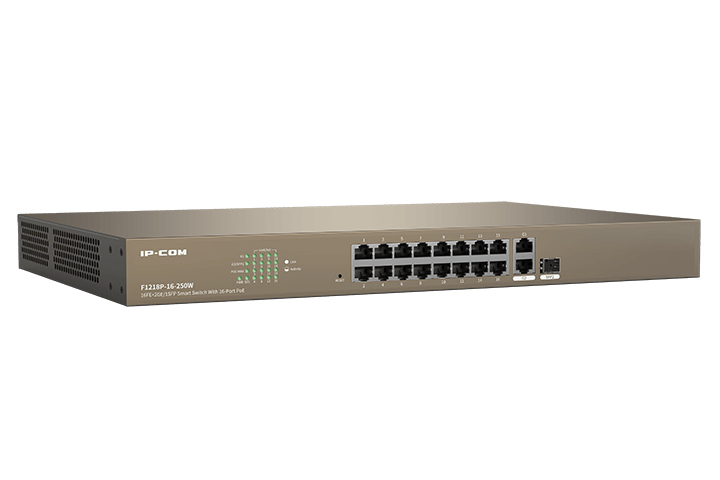 F1218P-16-250W - Switch 16 porte 10/100 con POE