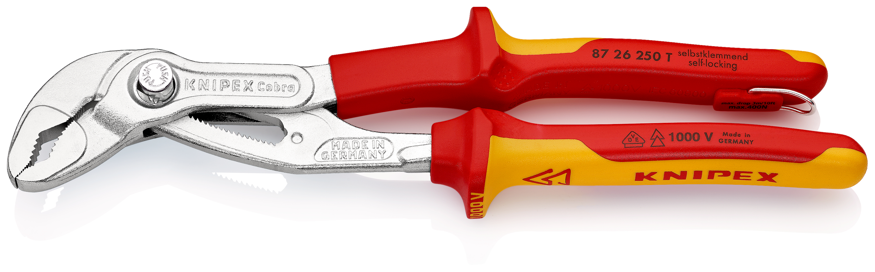 KNIPEX Cobra® VDE TT 87 26 250 T, isolamento a 1000V