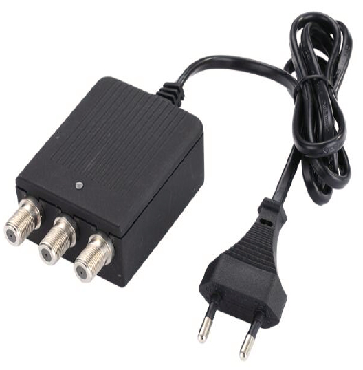 Alimentatore d'antenna MKC,  MKC-12TV-2F 12V 300mAh, 1IN/2OUT con presa F