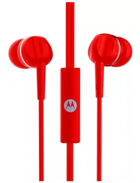 Auricolare stereo a filo Mod. Pace 105 rossa