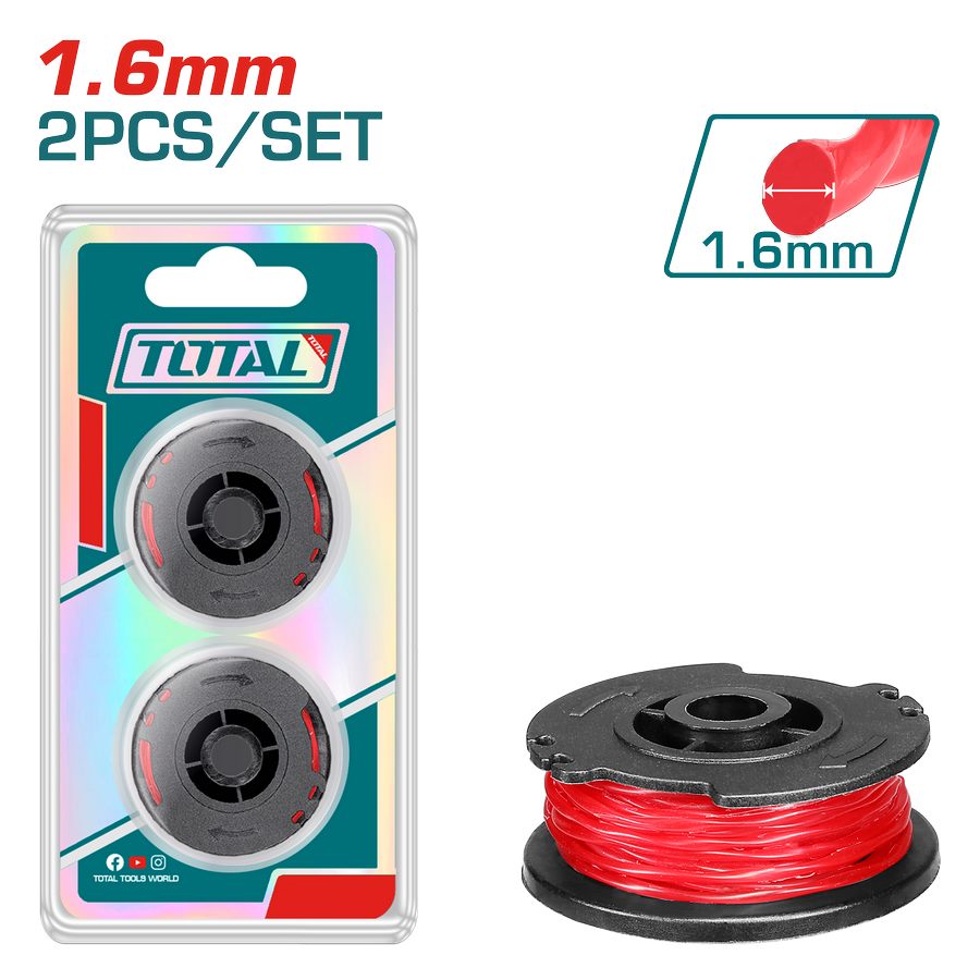 Set 2 Bobine Filo Decespugliatore 1,6Mm - Lungh. 5M TALS1601