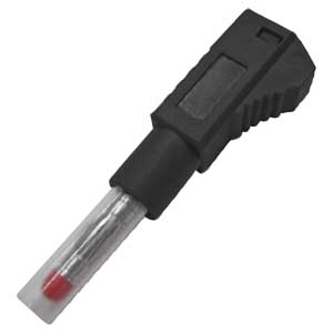 Spina Banana Professionale Di Sicurezza Ø4mm Nero BA/480N-I