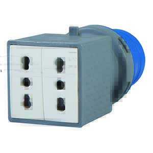 Adattatore Da Spina A 2Prese 10/16A Bipasso 2P+Terra 16A 230V AD/VB770-I