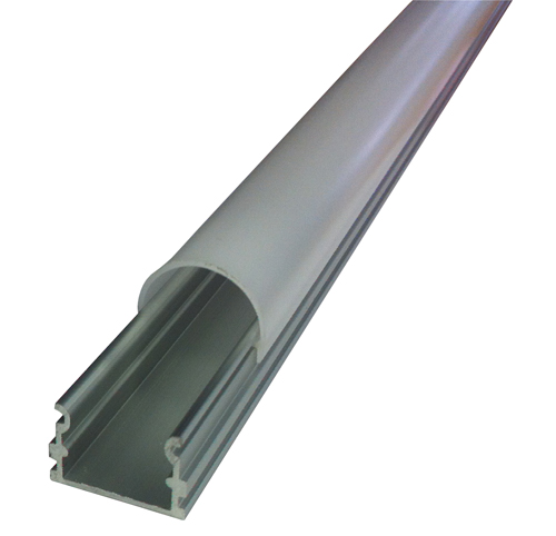 Profilo alluminio per stripled da 15mm copertura opale piana 2mt. LR39 COVER MKC Light