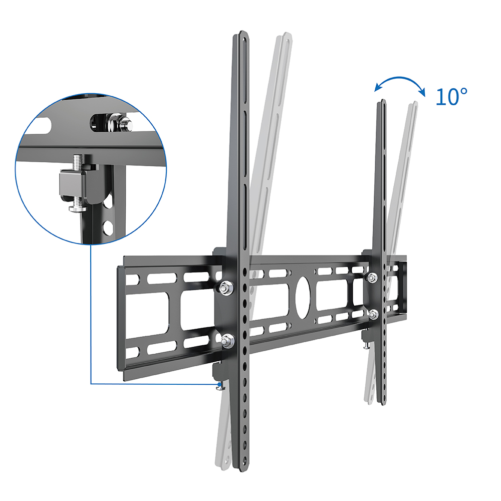 Supporto TV 42''-80'' a muro inclinabile nero, Mod. STV-IR-4280-TILT