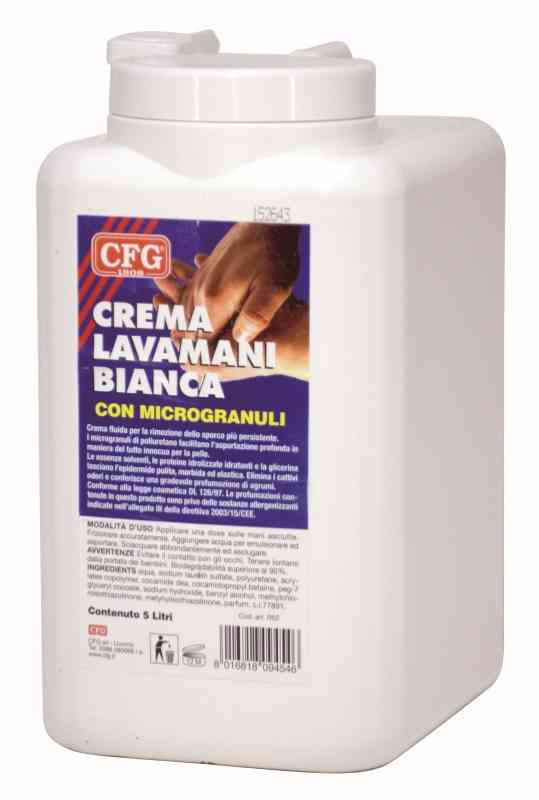 Crema Lavamani Bianca, Tanica Con Erogatore Da 5 Lt R02 CFG