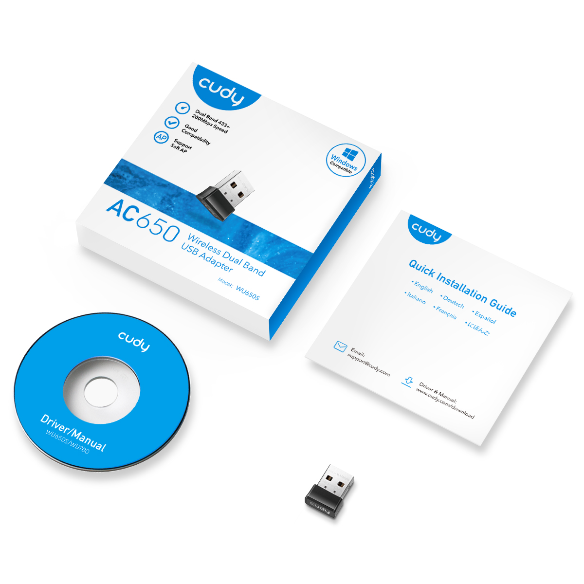WU650 - AC650 Wi-Fi Mini USB Adapter