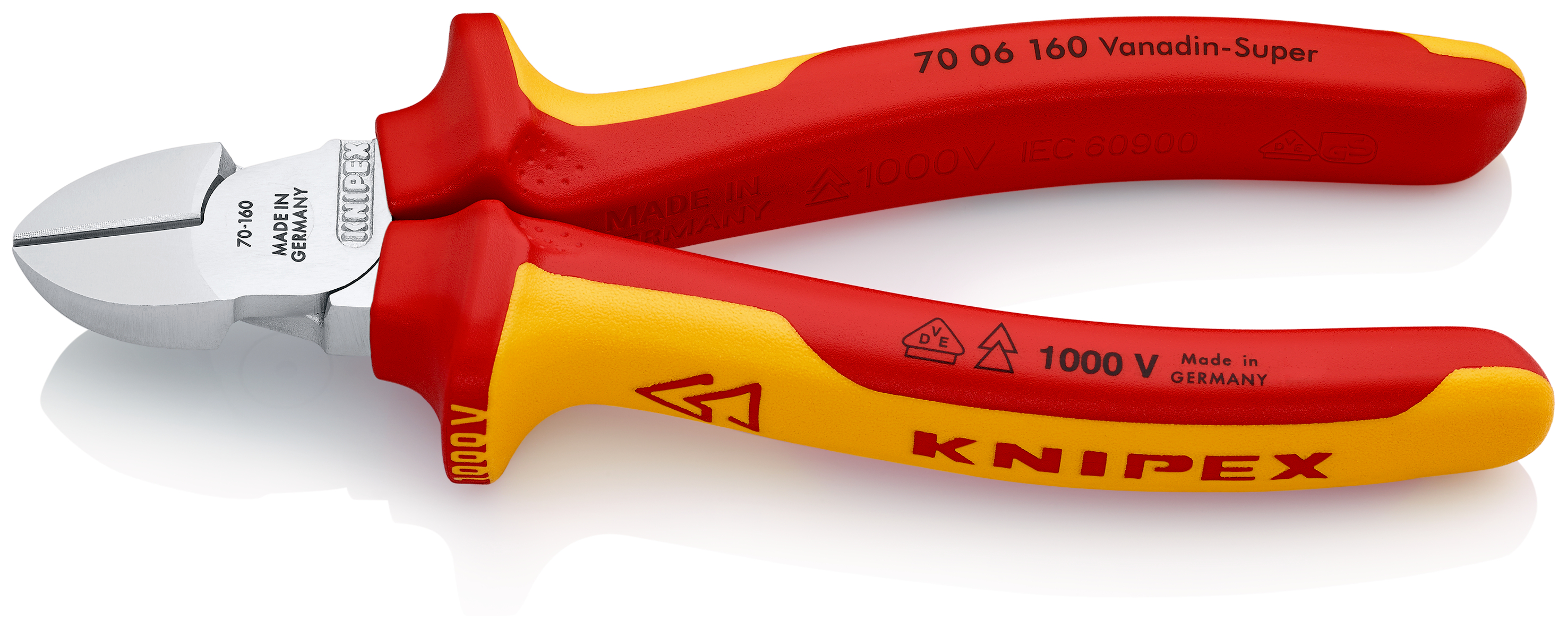 Tronchese VDE Knipex taglio diagonale 160mm, isolamento a 1000V