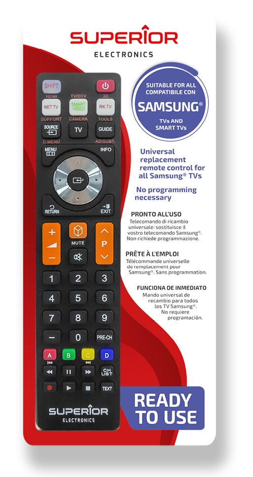 Telecomando per tv e smart tv samsung costruiti dopo il 2000. SUP044