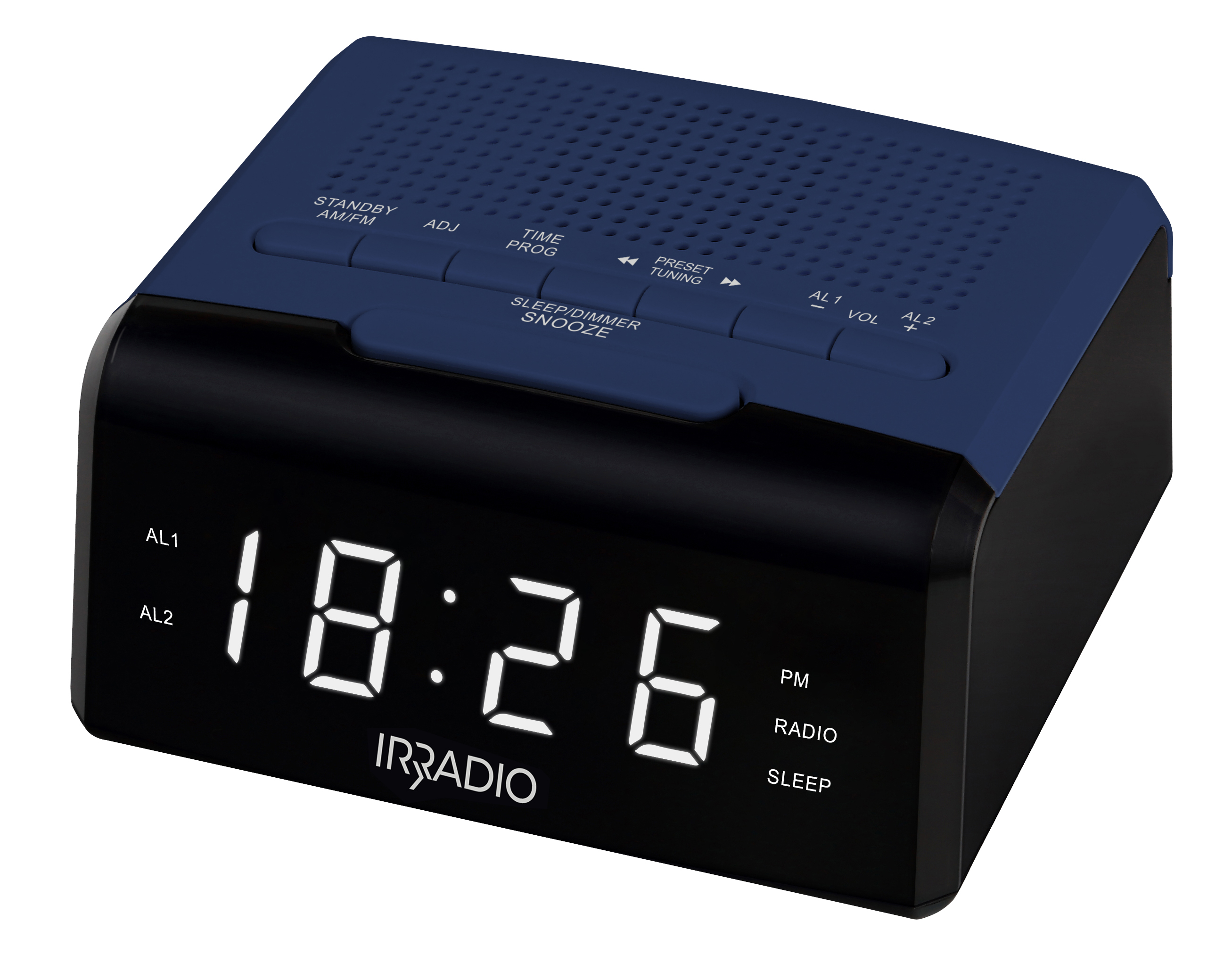 Radiosveglia AM/FM IR-Clock con doppio allarme