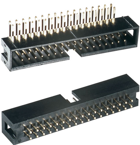 Connettore maschio tipo idc dritto 10 contatti passo 2,54mm