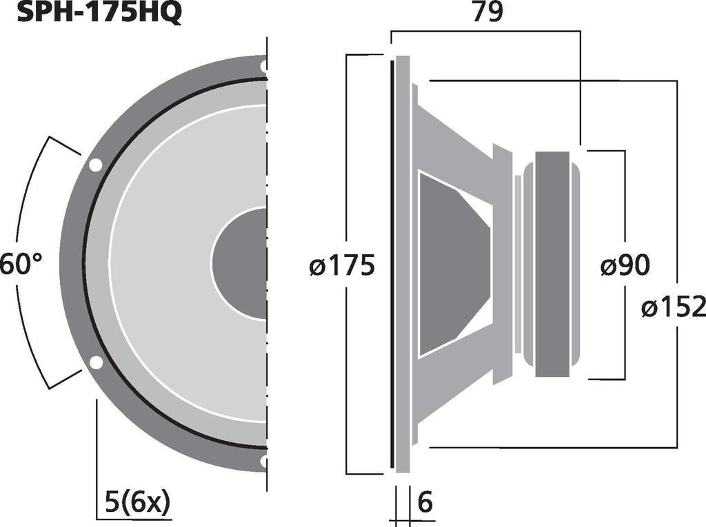SPH-175HQ - Woofer HiFi