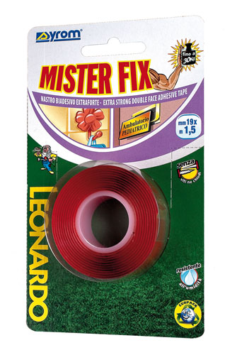 Nastro biadesivo extra 19x1,5 bl Syrom MISTER FIX 8638