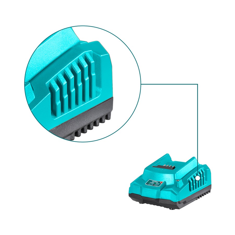 Caricabatteria rapido 2Ah- 20V TFCLI2001E
