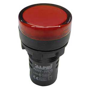 Segnalatore 24V A Led Rosso Luminoso AP/SEGN/22R-C