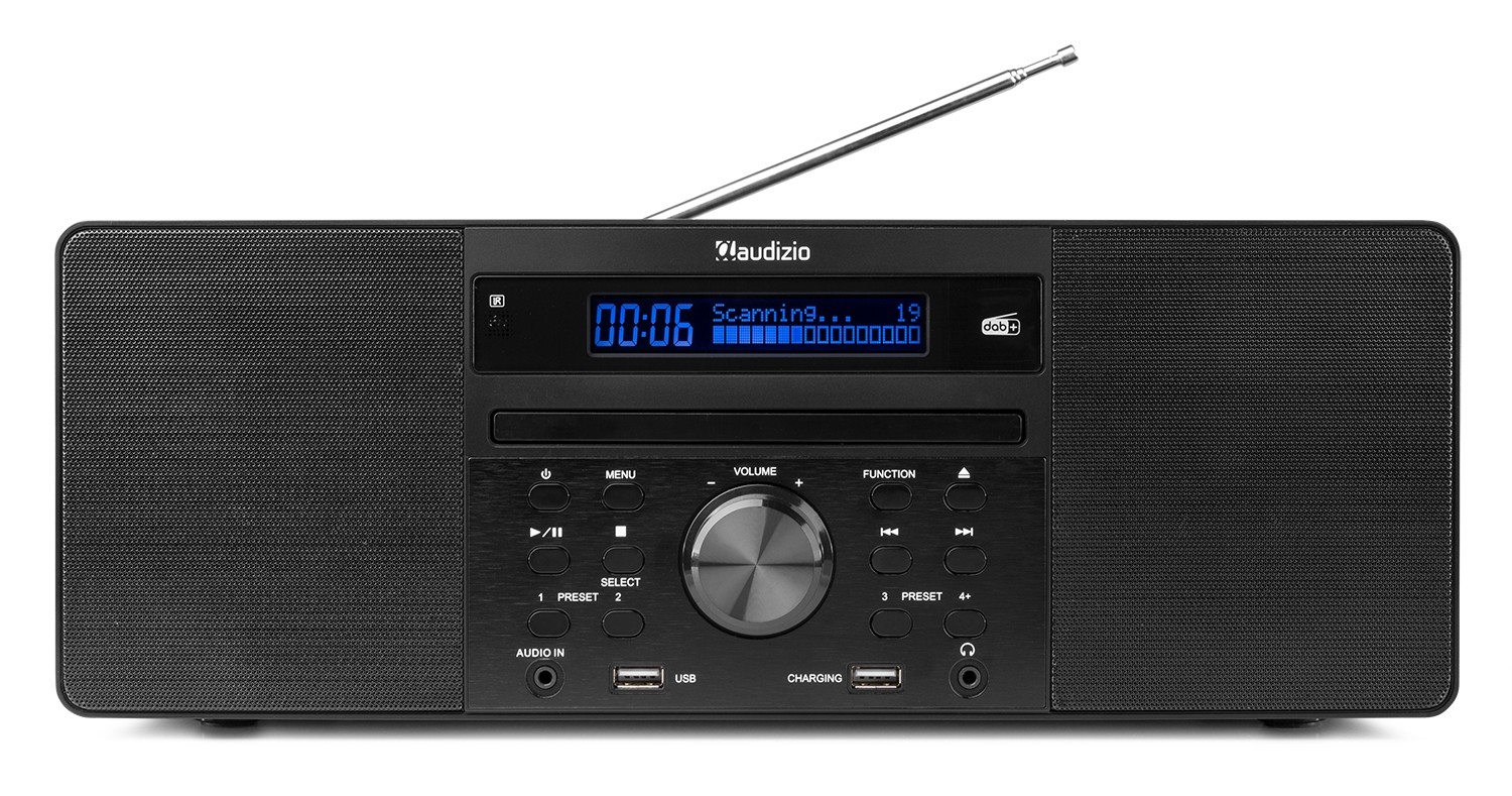 Prato, Radio da 60W  con DAB+/FM, display, lettore CD, Bluetooth, colore nero