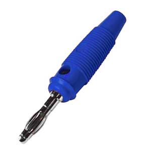 Spina Banana Professionale Ø4mm Foro Lat.Blu BAPRO/433BX-C