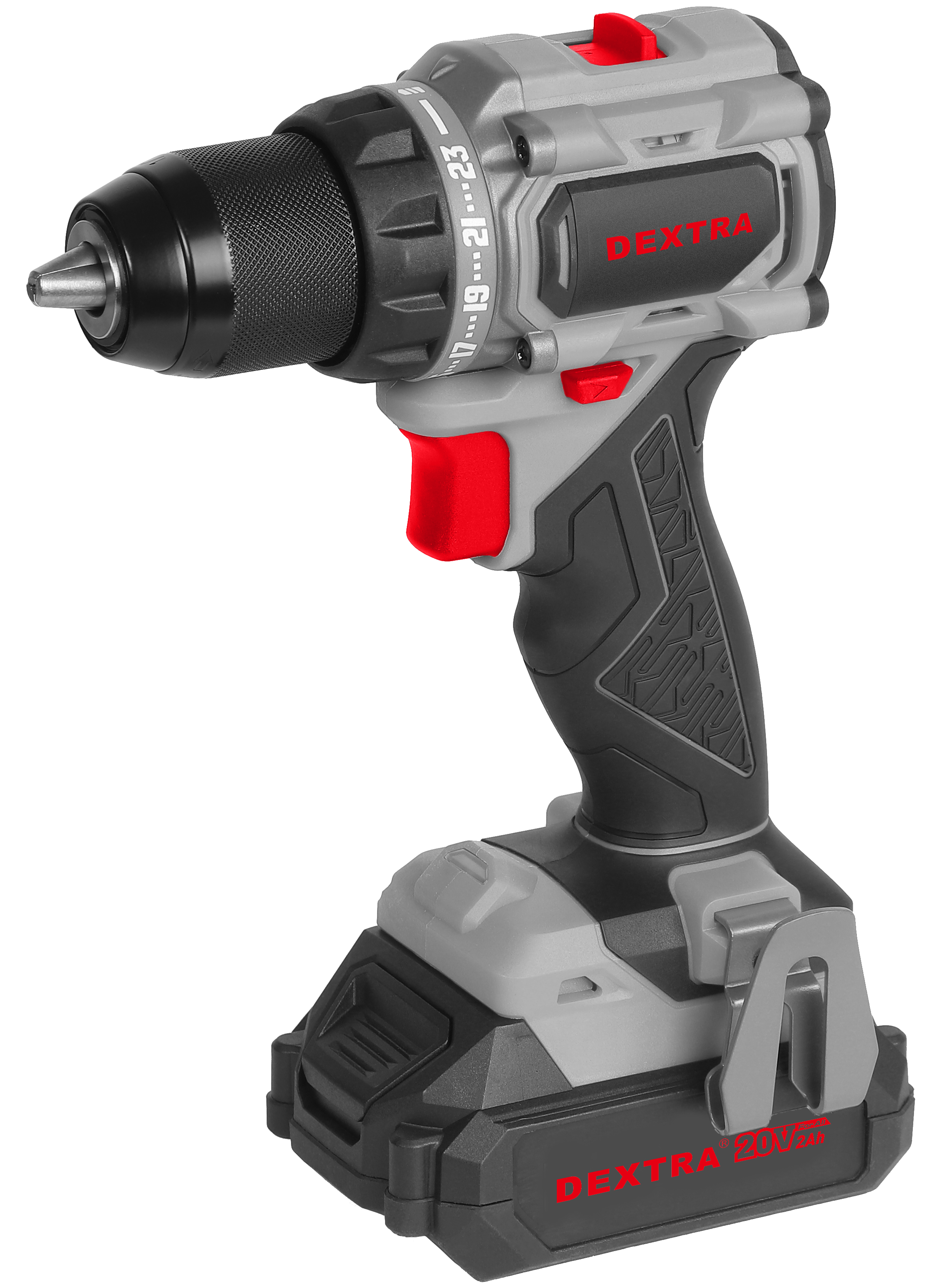 Trapano avvitatore brushless  20V 60 N·m  con mandrino 13 mm DEXTRA
