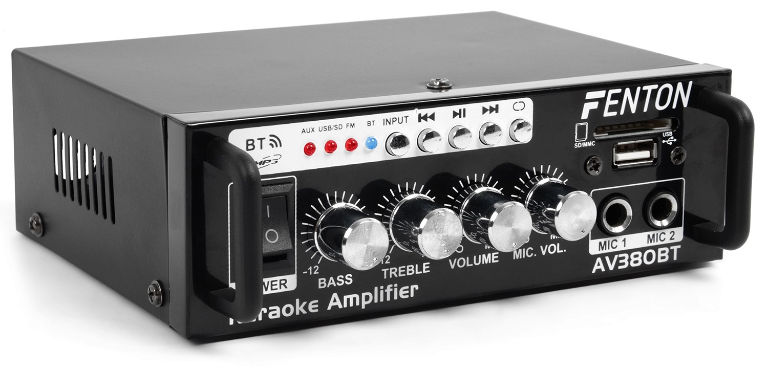 Set Audio Karaoke plug and play con USB-SD-BT AV380BT